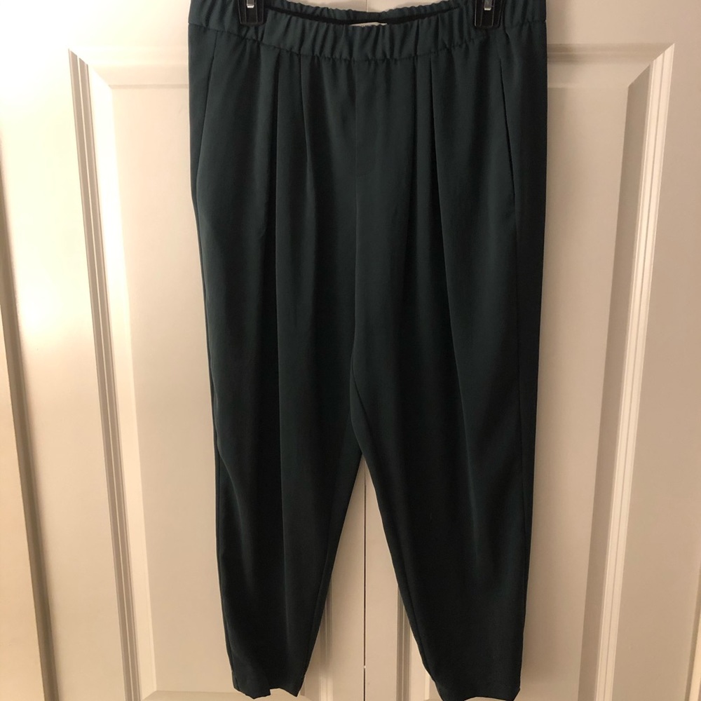 Helmut Lang dark green loose fit pant